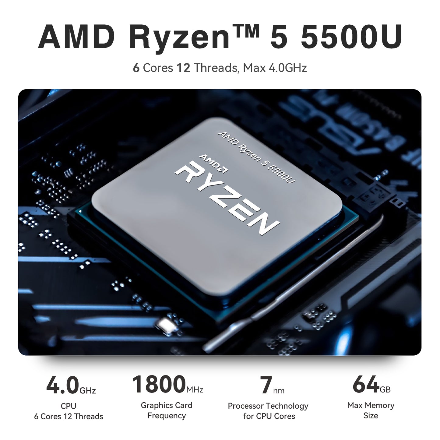 TRIGKEY S5 AMD Ryzen 5 5500U