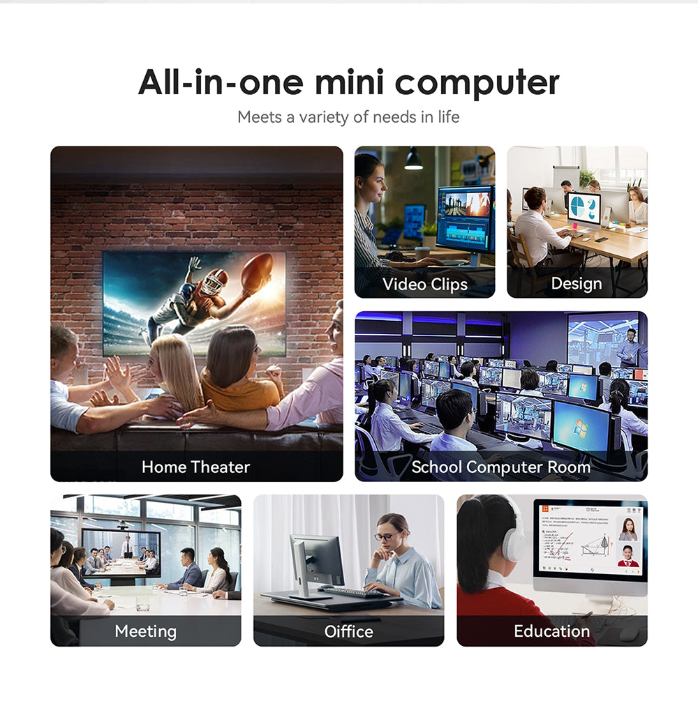TRIGKEY Speed S5 5700U Mini PC Ryzen 7 W11 Pro Desktop AMD 8C16T 5700U 32G DDR4 500G NVME SSD Micro Computer