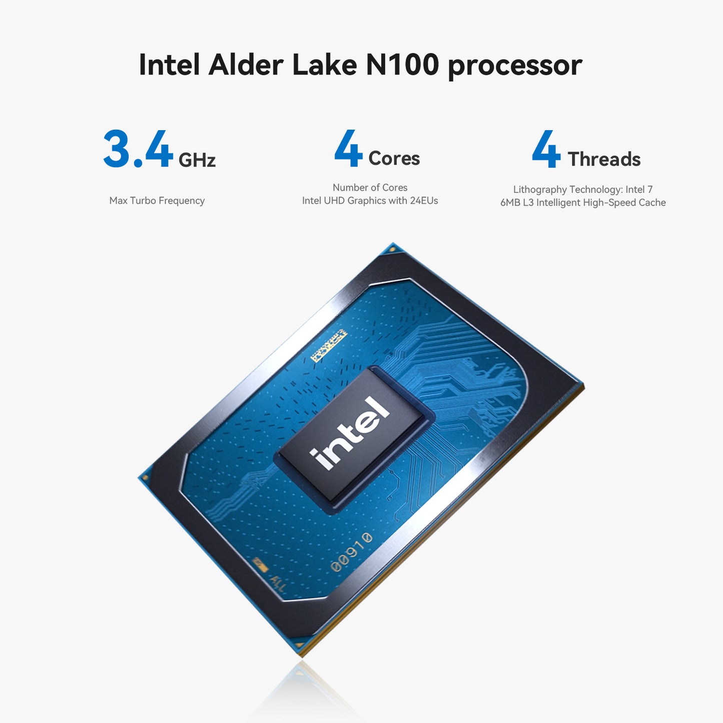 TRIGKEY Key N100 Mini PC, Intel Alder Lake N100 (4C/4T, Up to 3.4Hz) 16G DDR4 500G SSD Mini Computers, Intel N100 Mini PC Support Dual Display/Dual 1000MB/S LAN/WiFi-5/BT5.0 for Office/Home Small PC