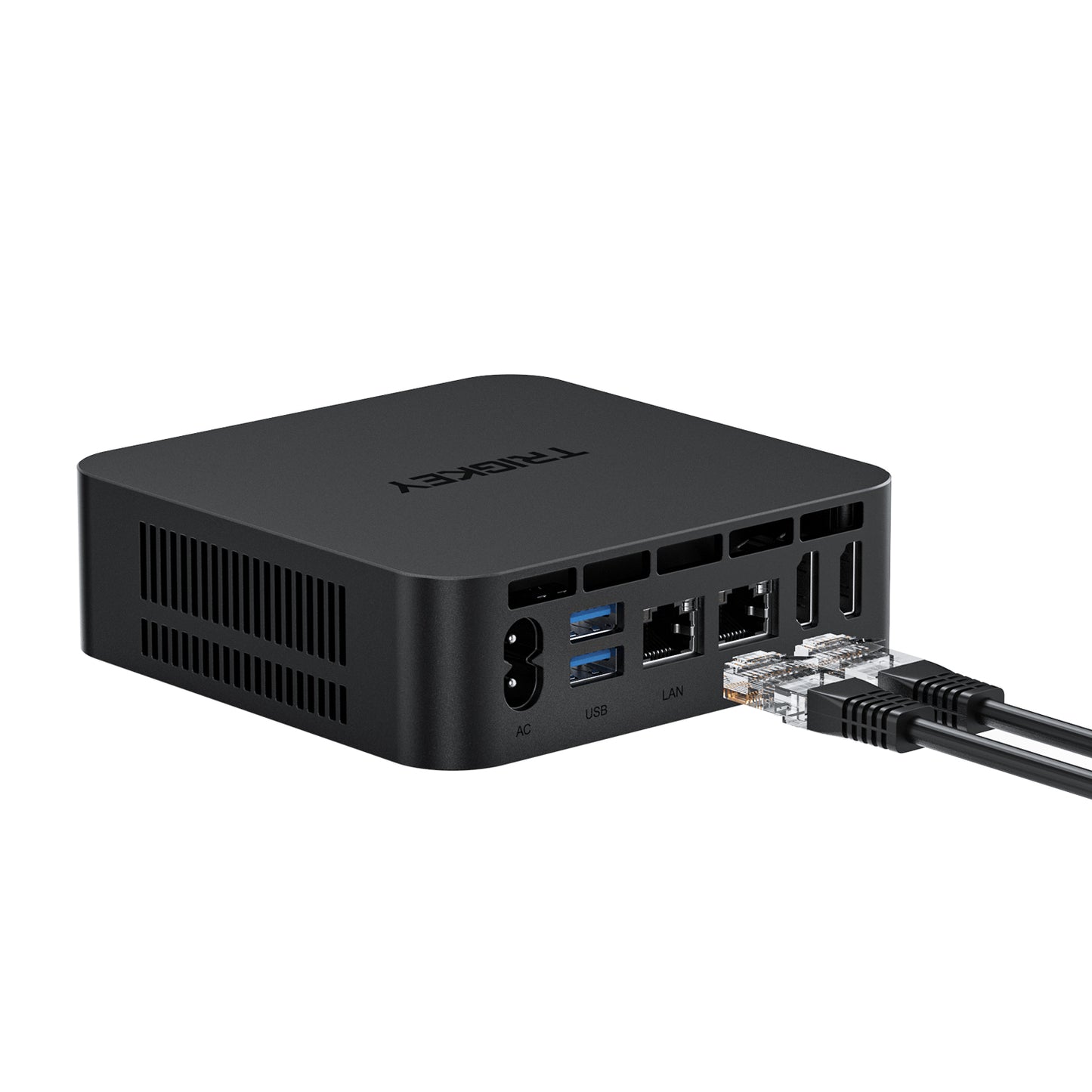 TRIGKEY Key N100 Mini PC, Intel Alder Lake N100 (4C/4T, Up to 3.4Hz) 16G DDR4 500G SSD Mini Computers, Intel N100 Mini PC Support Dual Display/Dual 1000MB/S LAN/WiFi-5/BT5.0 for Office/Home Small PC