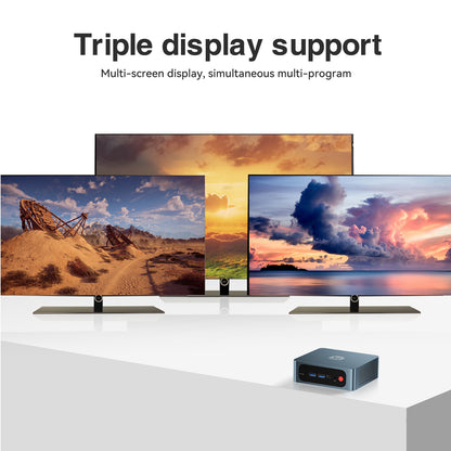 TRIGKEY S5 AMD Ryzen 5 5500U Mini PC, 5500U (6C/12T, Up to 4.0GHz) Micro Computer, 16GB DDR4 3200MHz| 500GB M.2 2280 NVME SSD, Small PC 4K Triple Displays, WiFi 6+BT5.2+2.5G LAN, DP/HDMI/USB3.2 * 3