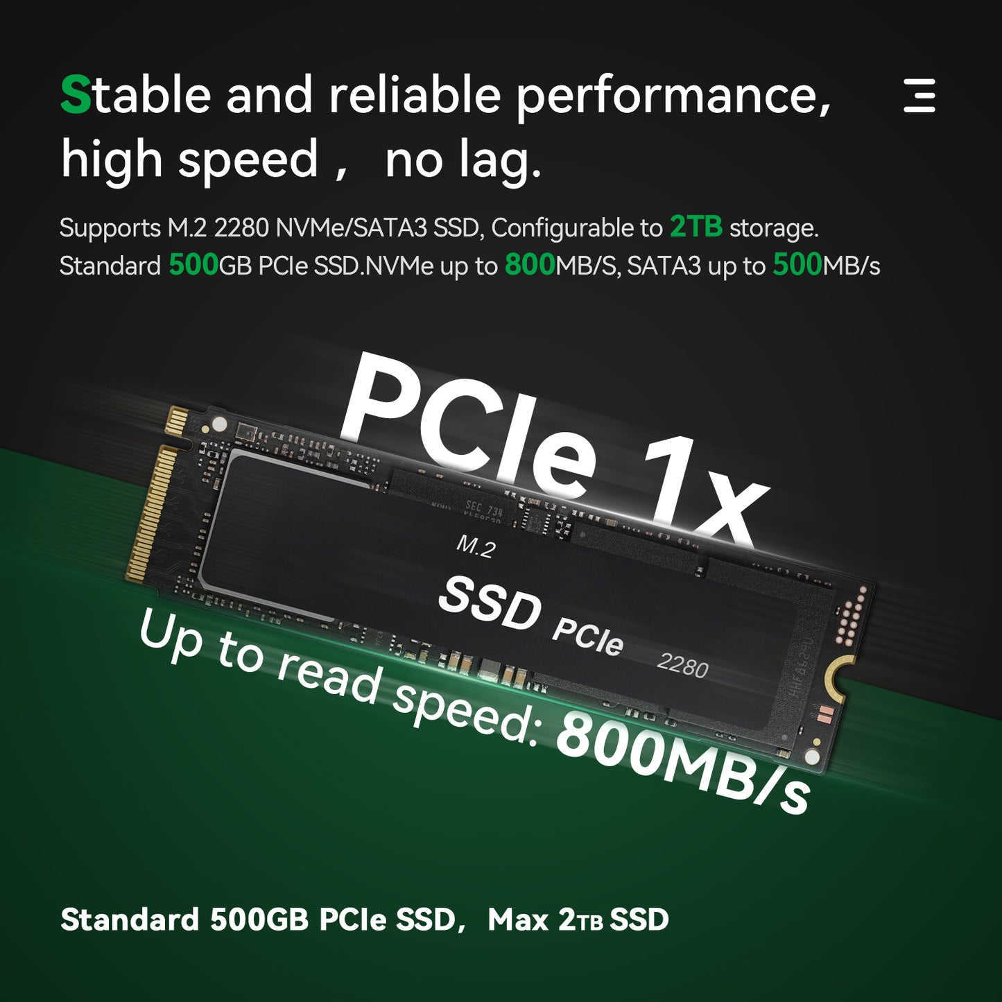 Trigkey Green G4 Mini PC/Intel 11th Generation Processors N100/16G DDR4 500G M.2 SSD/Dual HDMI&Type-C 4K@60Hz Triple Screen
