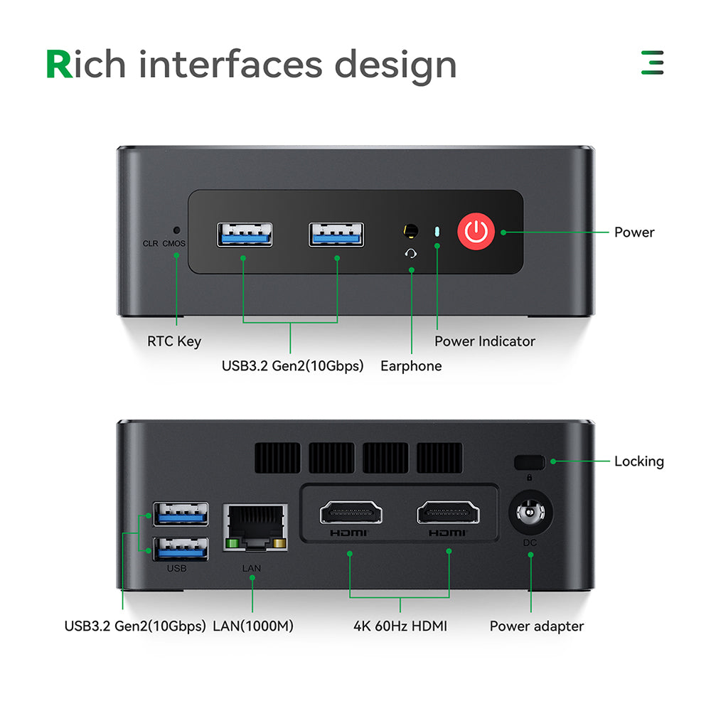 Trigkey G4 MIni PC, Office Mini Computers, Intel 12th N95 MAX 3.4Ghz , value Shoppers