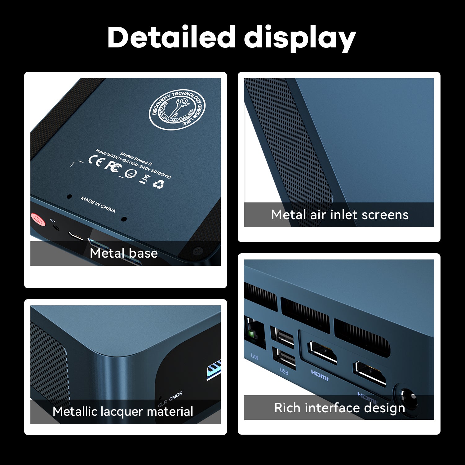 TRIGKEY Mini PC, 10th Gen Intel I5-11320H Max 3.6GHz, 16GB DDR4 + 