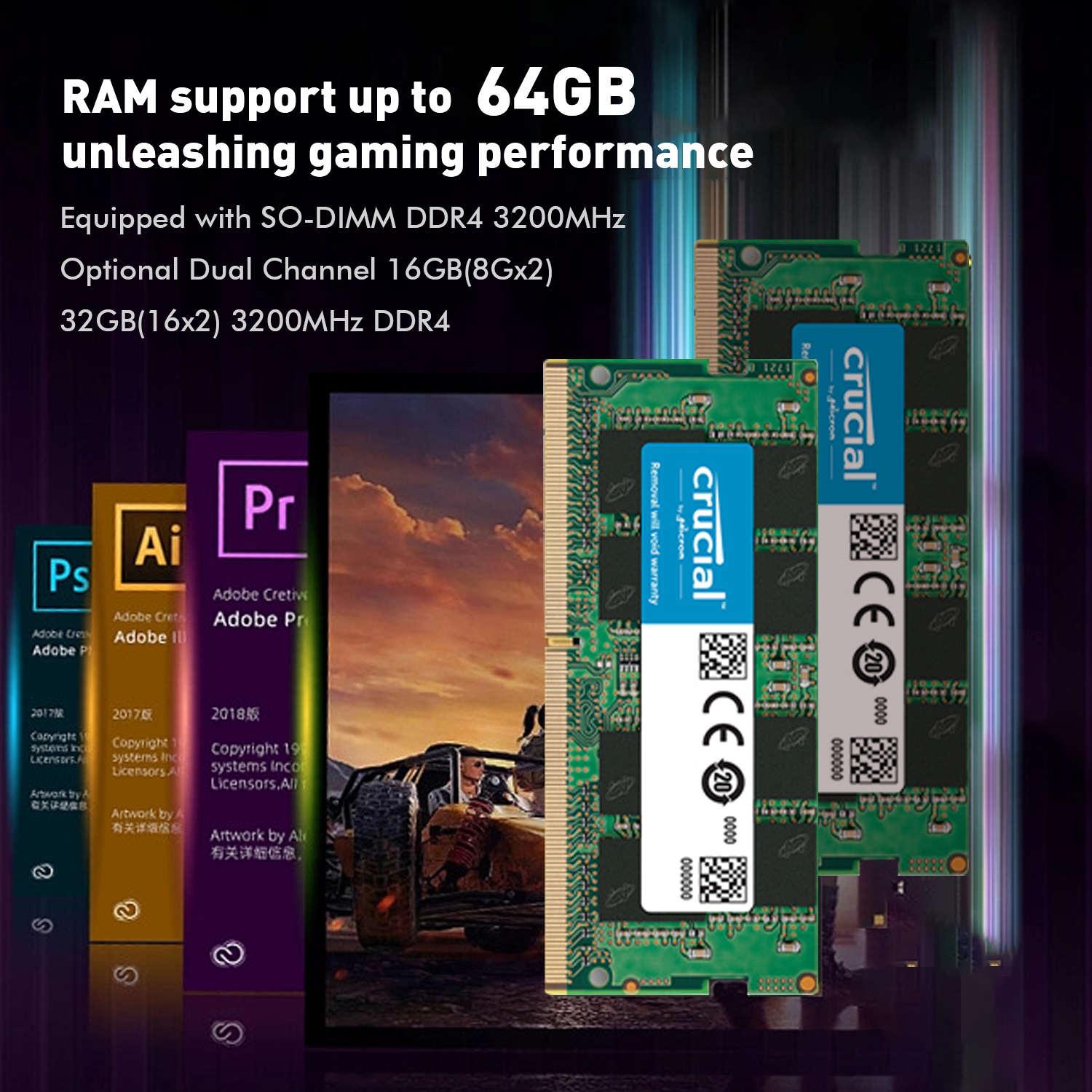 Beelink Mini PC SER5 Pro AMD Ryzen 7 5700U (8C/16T Up to 4.3GHz), 16GB DDR4  RAM 500GB NVME SSD, AMD Radeon Graphics, Windows 11 Pro, WiFi 6/BT 5.2 